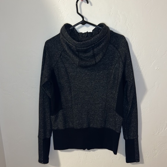 90 Degrees black & charcoal scuba hoodie jacket S - Picture 3 of 11